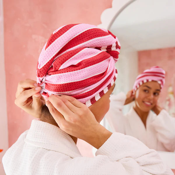 Dock & Bay Quick Dry Hair Wrap Cherry Bomb