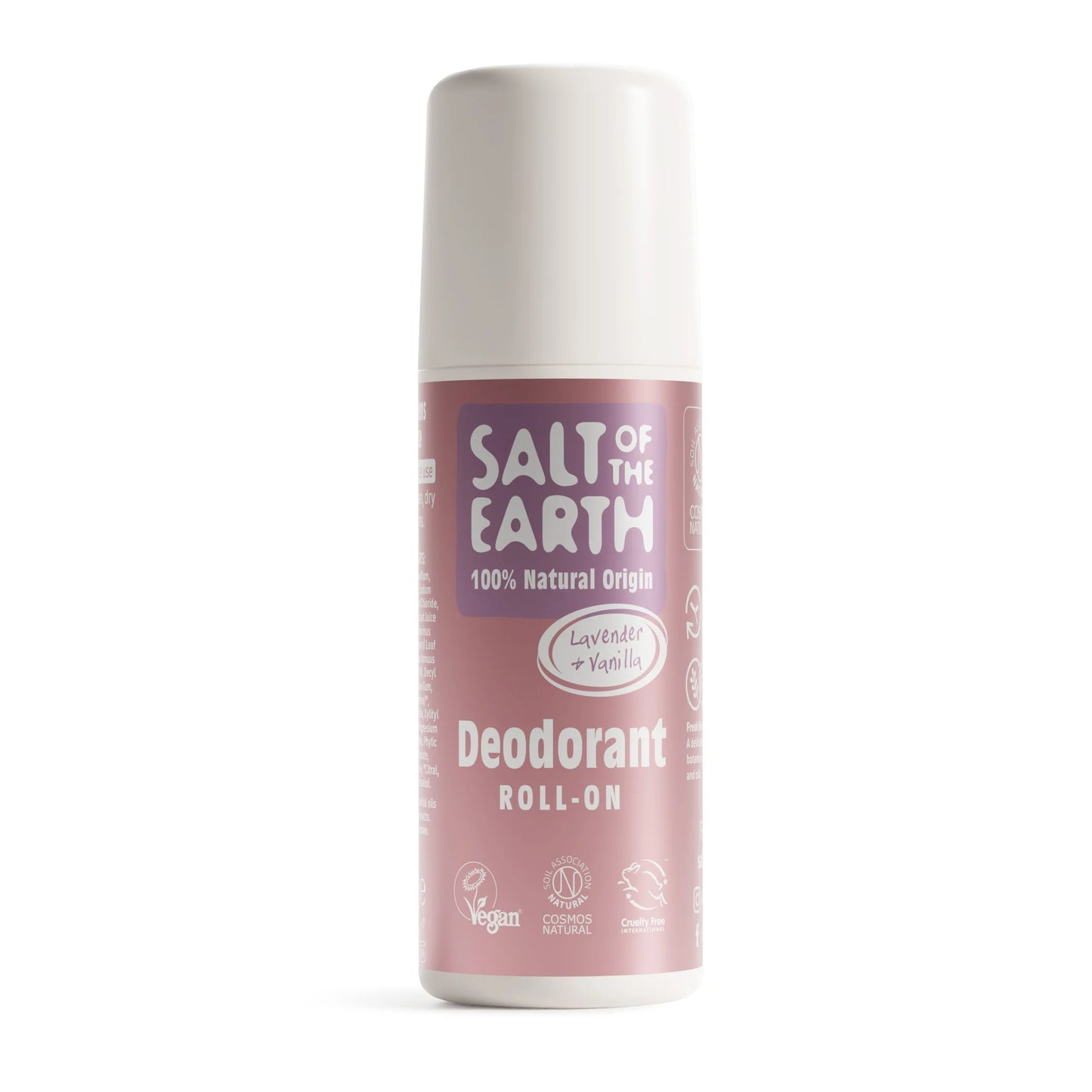 Salt Of The Earth Natural Deodorant Roll On Lavender and Vanilla 75ml
