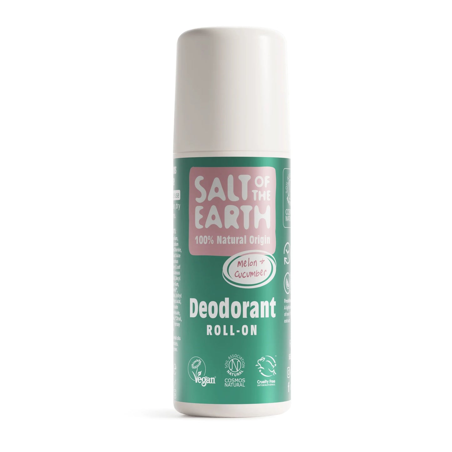 Salt Of The Earth Natural Roll-On Deodorant Melon and Cucumber 75ml