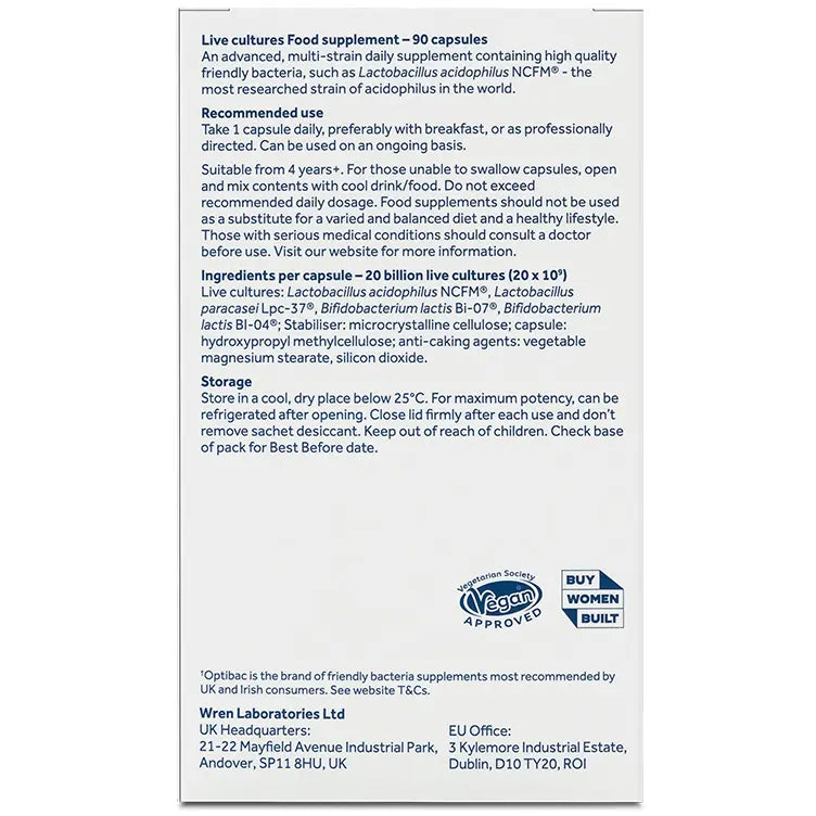 Optibac Probiotics Every Day Extra 90 Capsules
