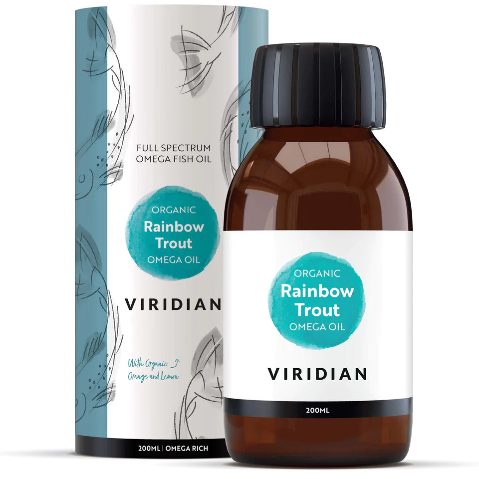 Viridian Organic Scandinavian Rainbow Trout Oil 200ml