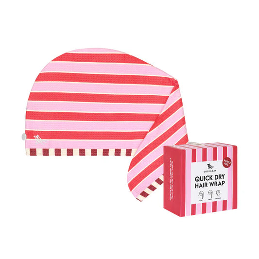 Dock & Bay Quick Dry Hair Wrap Cherry Bomb