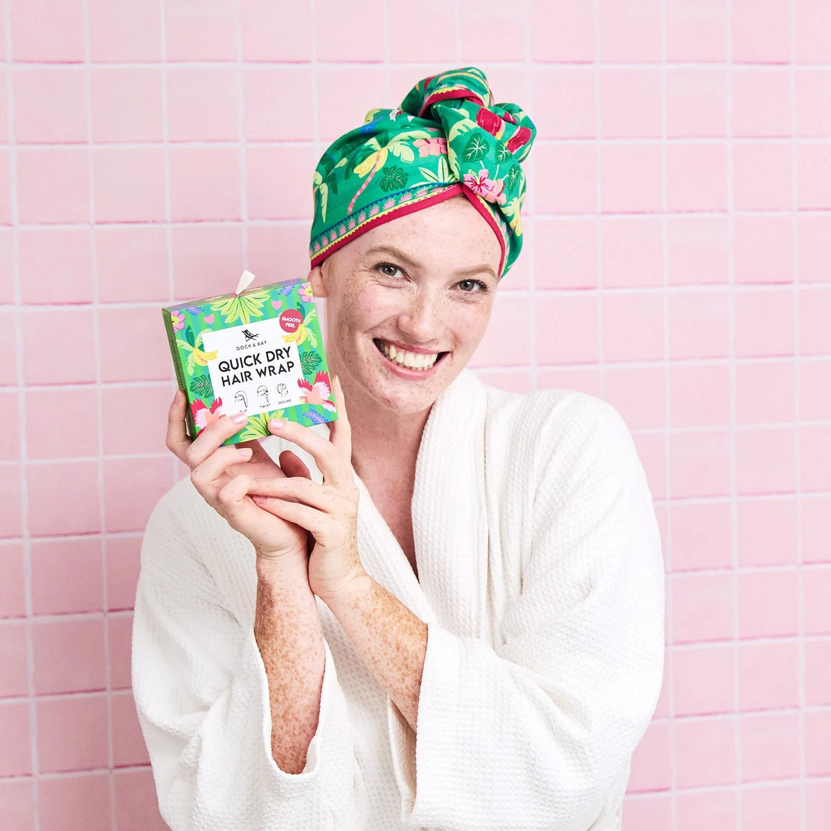 Dock & Bay Quick Dry Hair Wrap Jungle Bloom
