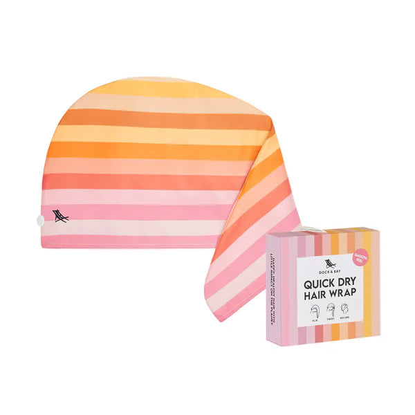 Dock & Bay Quick Dry Hair Wrap Miami Sorbet