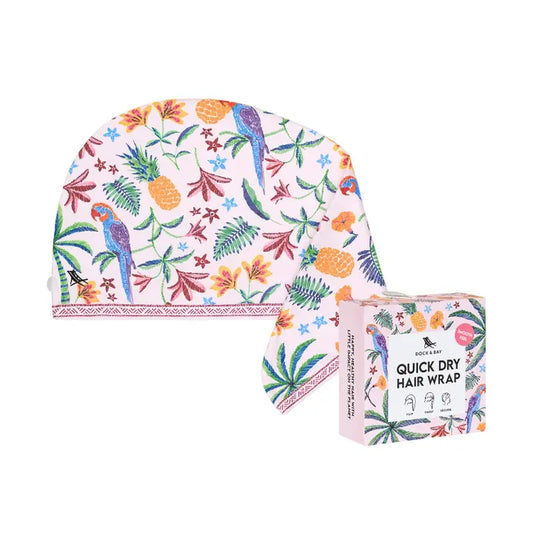 Dock & Bay Quick Dry Hair Wrap Pink Paradise