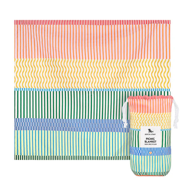 Dock & Bay Picnic Blanket Stripe Up Your Life