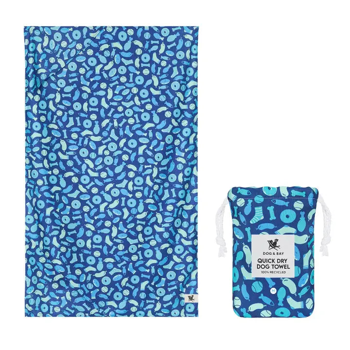 Dock & Bay Quick Dry Dog Towel Dogs Dinner - Medium