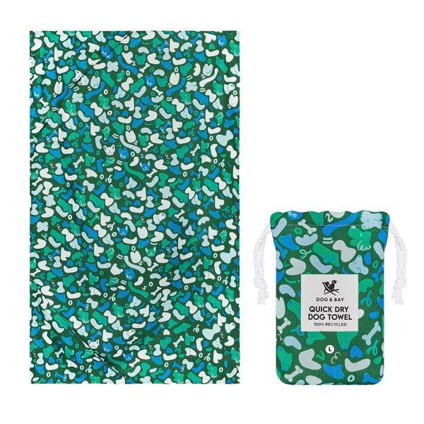 Dock & Bay Quick Dry Dog Towel Wheres Woof - Medium