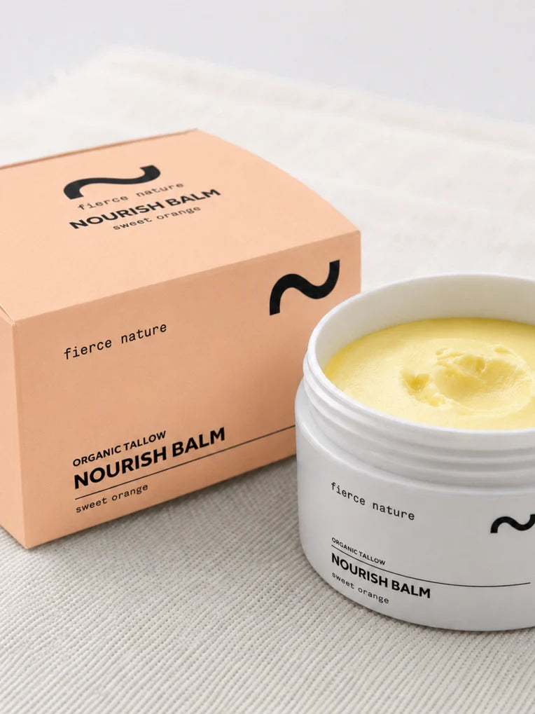 Fierce Nature Pure Organic Tallow Balm – Sweet Orange 100g