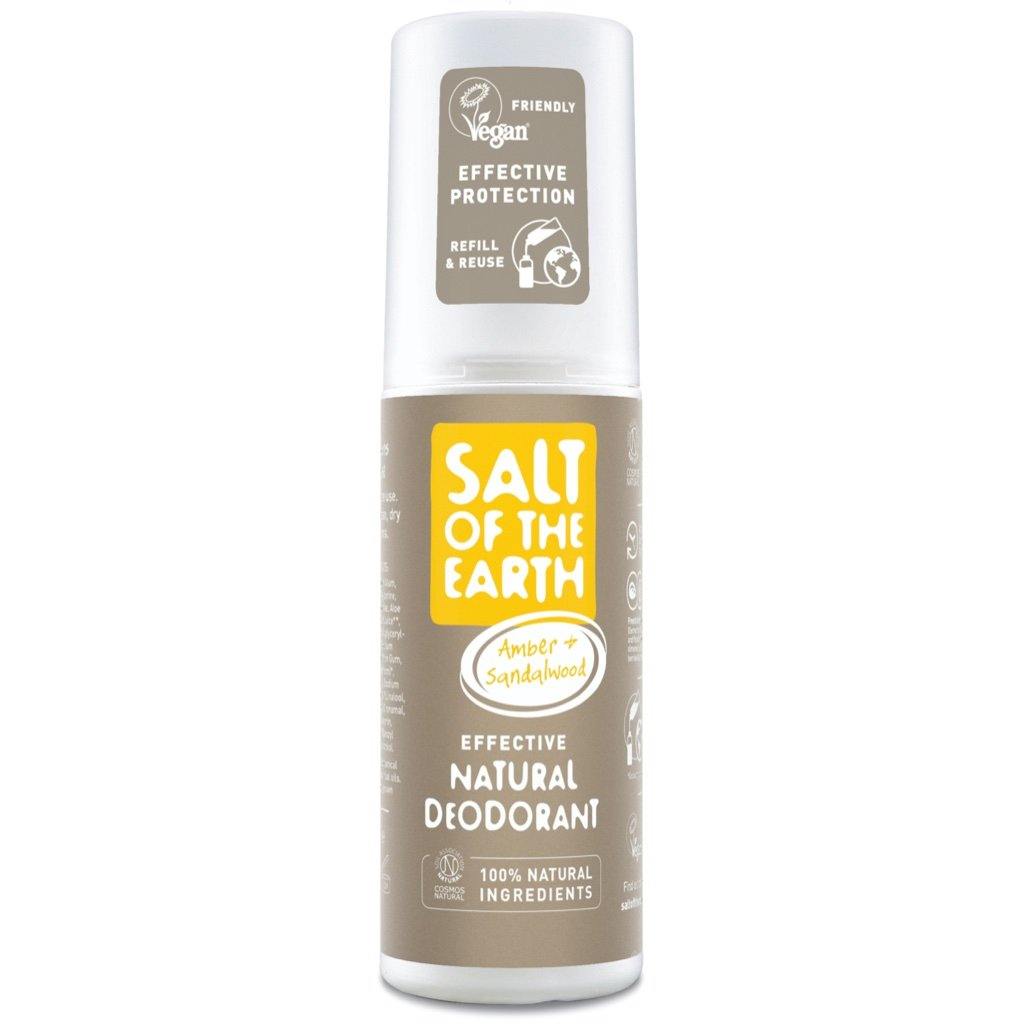Salt Of The Earth Natural Deodorant Spray Amber and Sandalwood 100ml