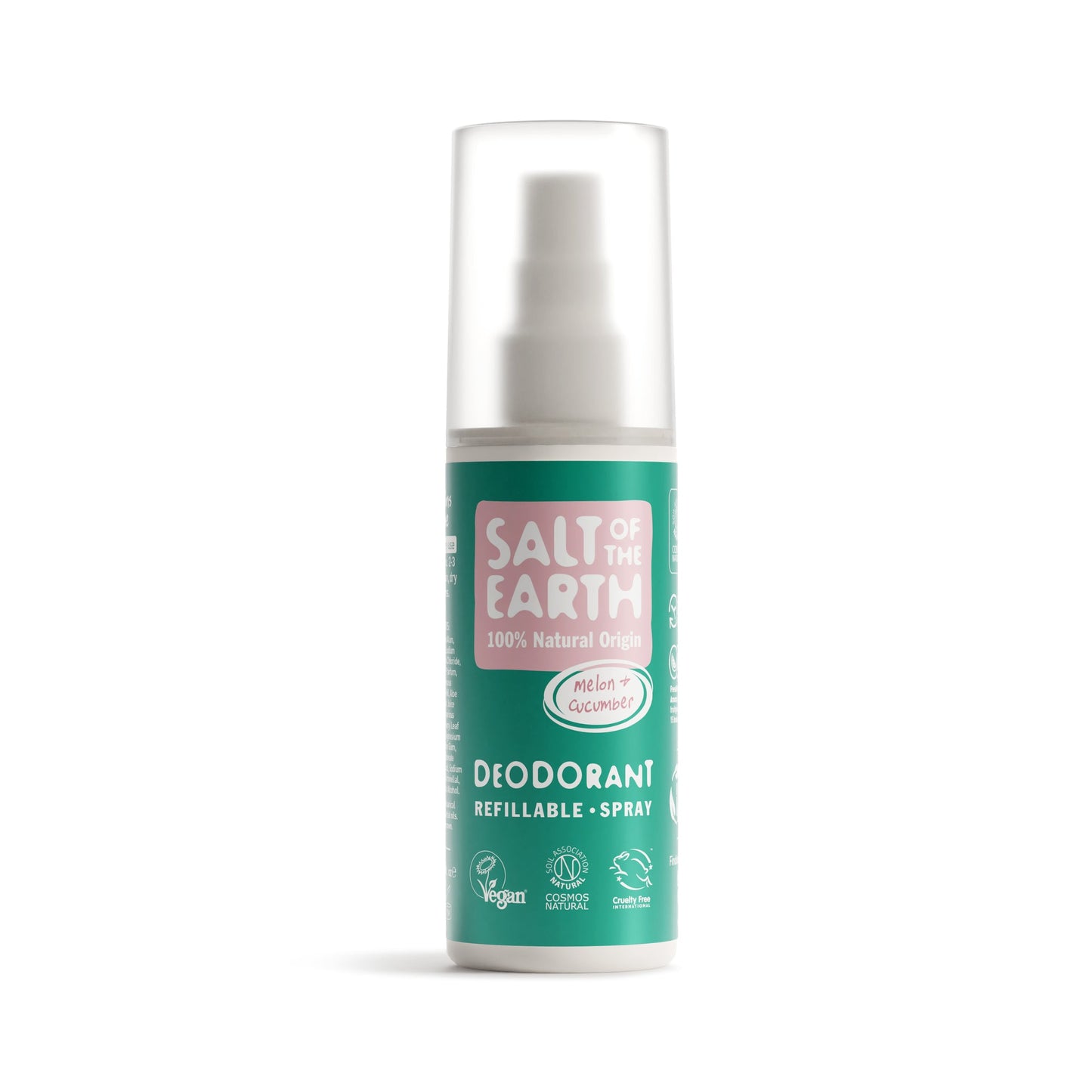 Salt Of The Earth Natural Deodorant Spray Melon and Cucumber 100ml