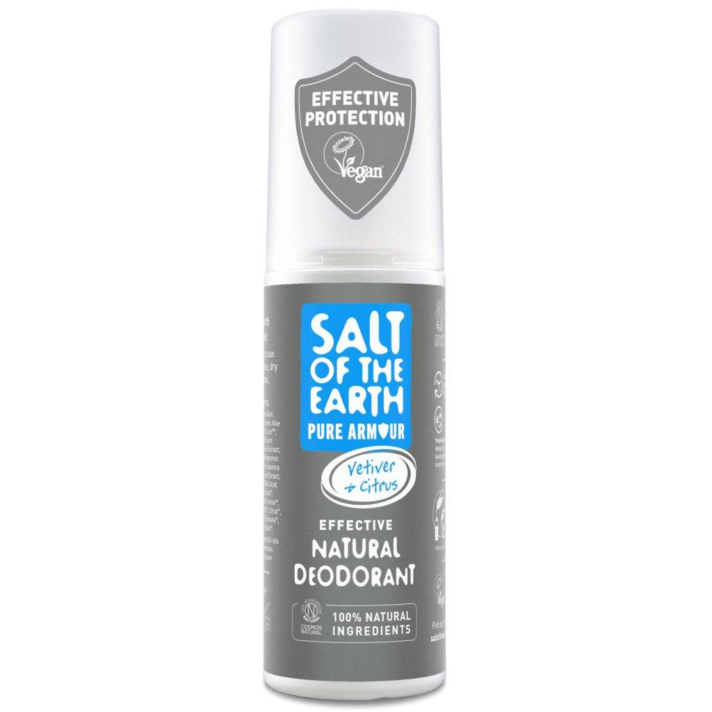Salt Of The Earth Natural Deodorant Spray Vetiver and Citrus 100ml