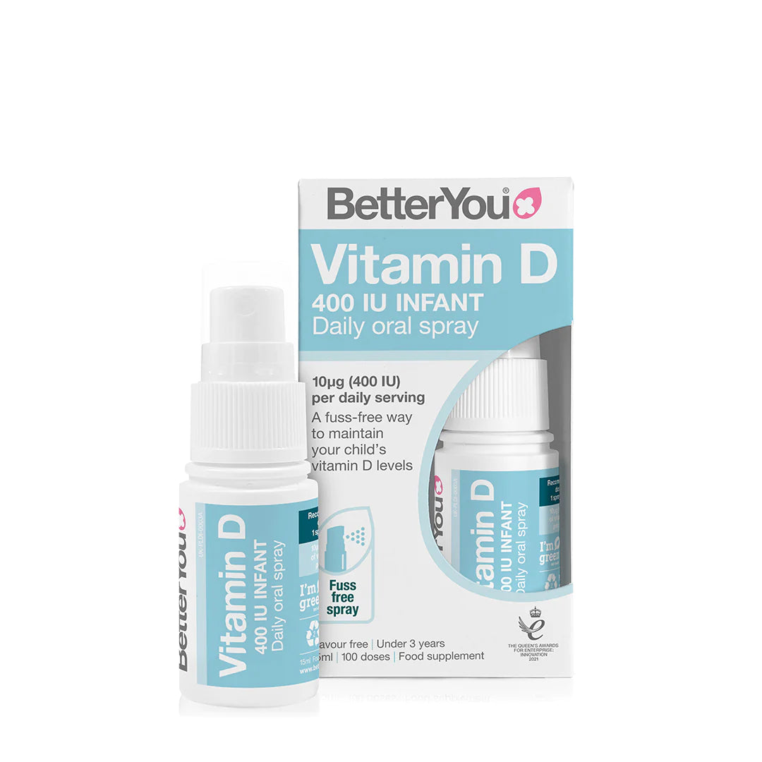 BetterYou Vitamin D 400 IU Infant Daily Oral Spray 15ml