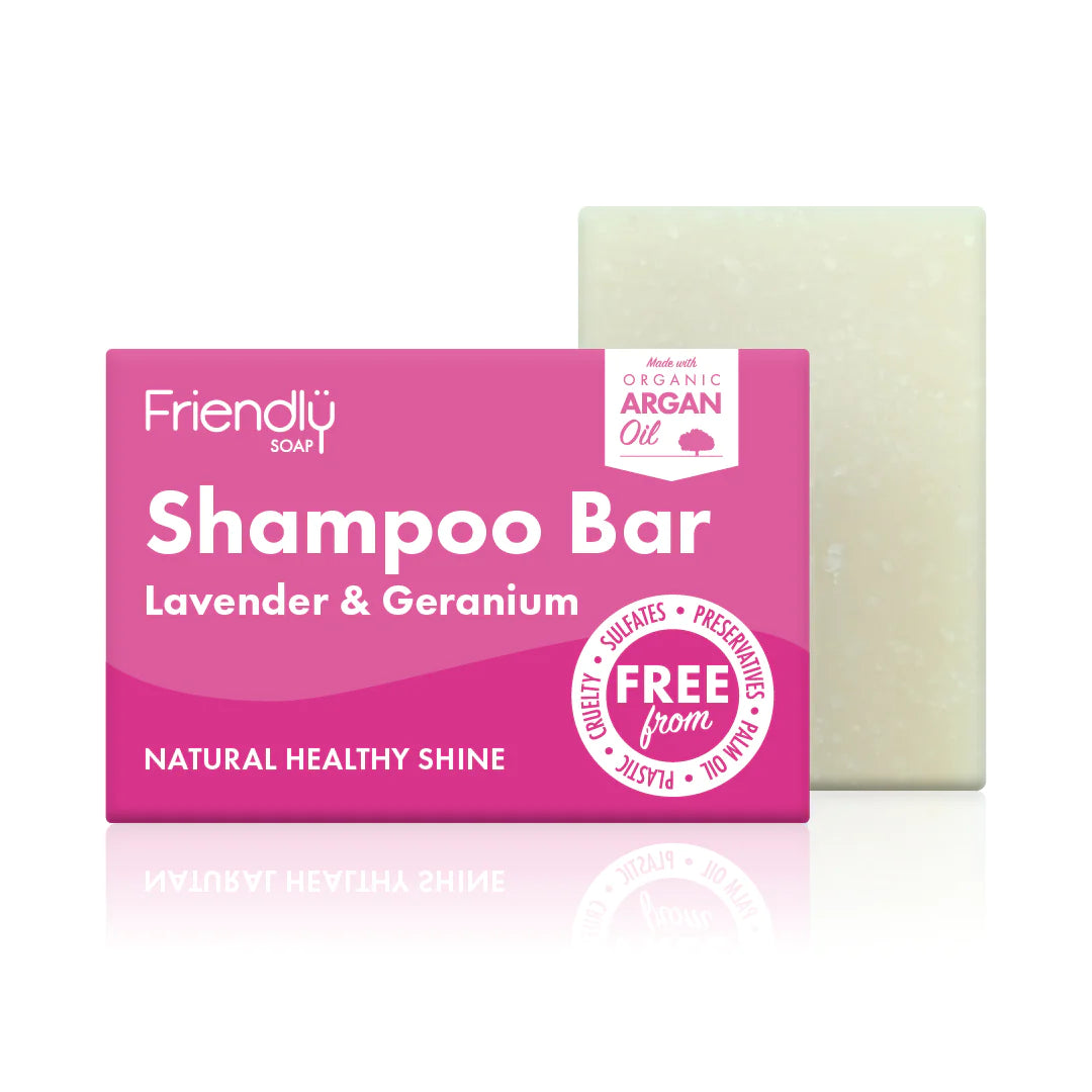 Friendly Soap Lavender and Geranium Shampoo Bar 95g