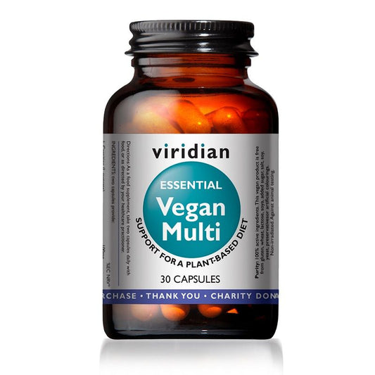 Viridian Vegan Essential Multivitamin 30 Capsules