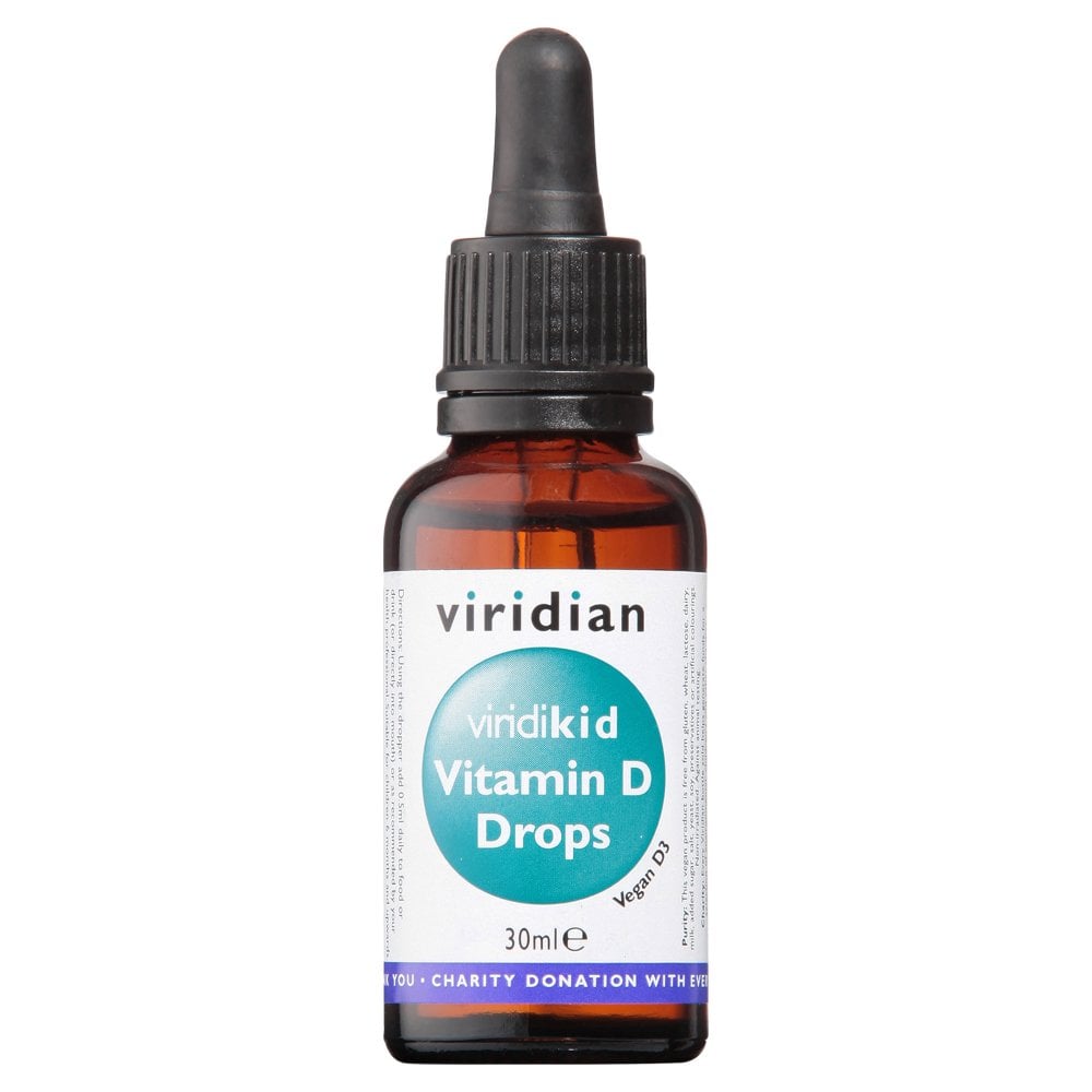Viridian Viridikid Liquid Vitamin D3 Drops 400iu 30ml