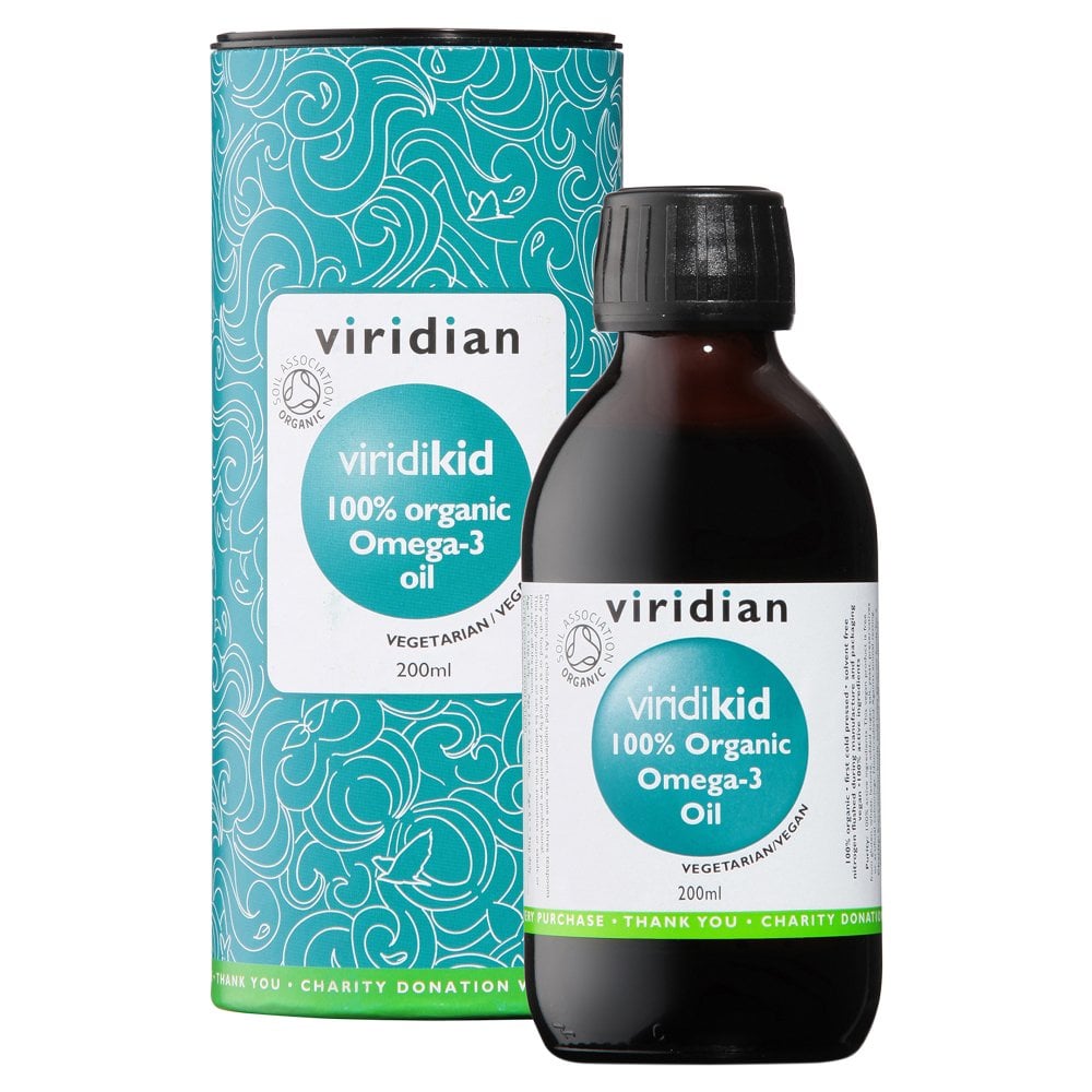 Viridian ViridiKid Organic Omega-3 Oil 200ml