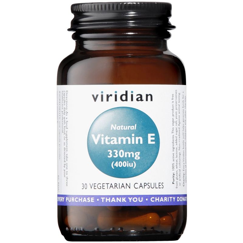 Viridian Vitamin E 330mg 30 Capsules